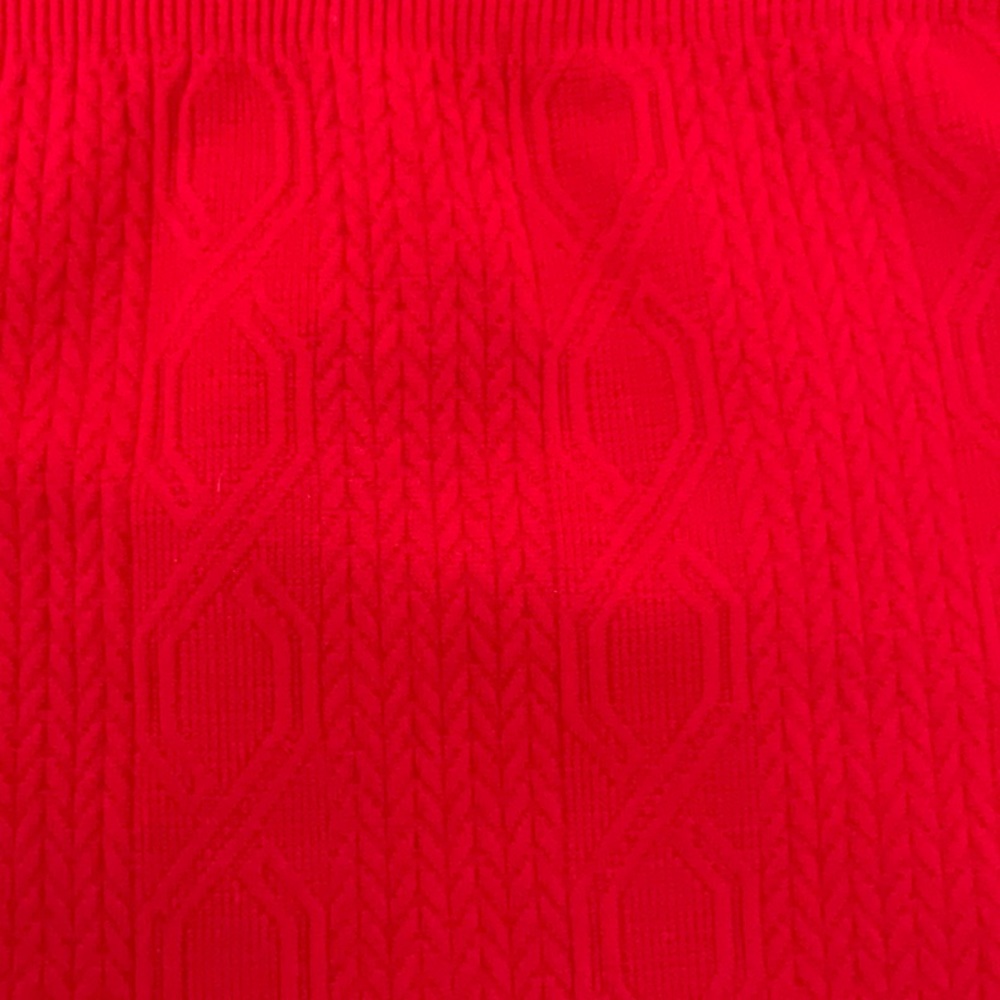 NO BOUNDARIES Women’s Pull on Legging. Red Cable Pattern High Rise New - Picture 6 of 6